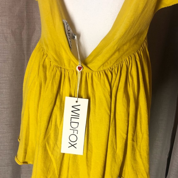 WILDFOX “Head in the Clouds” Dandelion Yellow Top - Picture 7 of 8